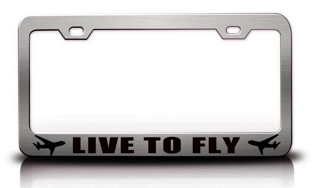 LIVE TO FLY Aviation Steel Plate Frame