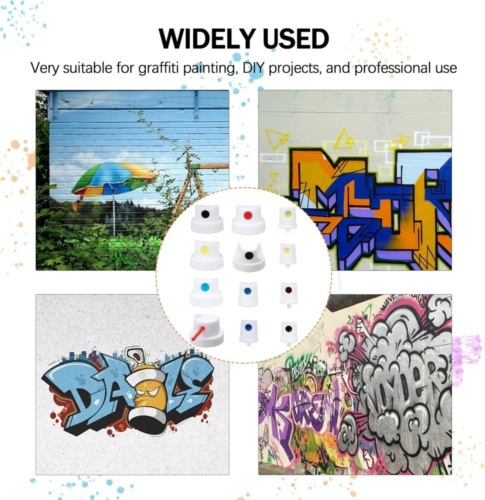 Spray Paint Nozzle Caps Set, 26 Universal Replacement Tips, 1, Mixed loading