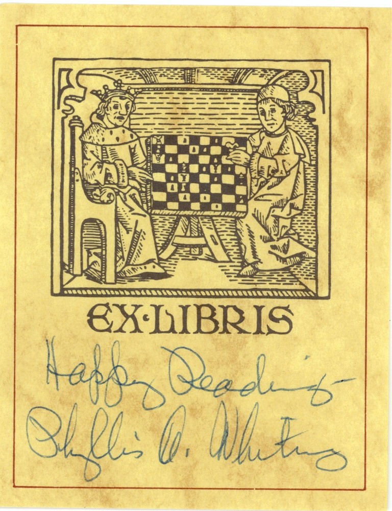 Phyllis Whitney - Signed Bookplate