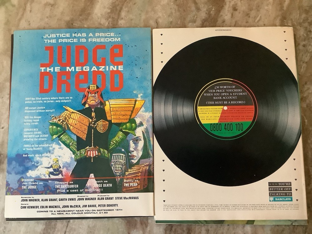 2000 A.D. Featuring Judge UK Program 692-695 Comic Magazines 1990