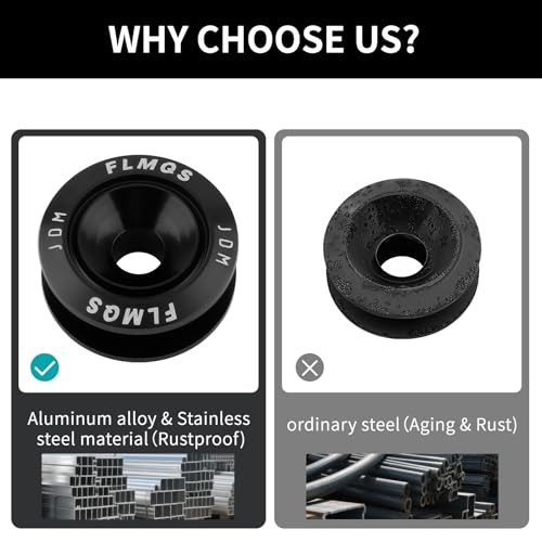 Universal Bumper Quick Release Kit, Front Rear Quick Release Bumper 2set Black