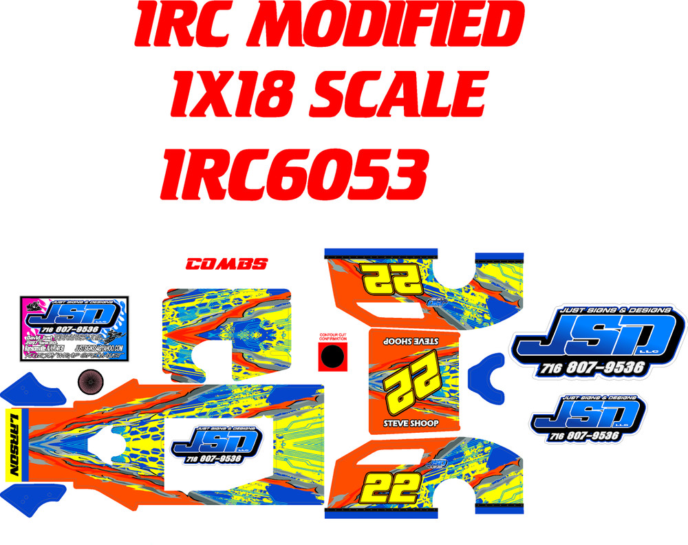 1RC MODIFIED 1RC605  WRAP THEME COMBS ORANGE