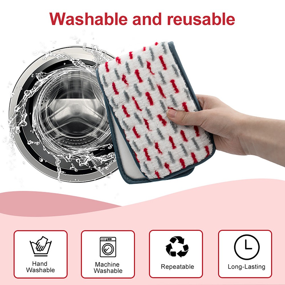 1/3pcs Microfiber Flat Mops Replacement Head Wet & Dry Mop for Swiffer Power Mop