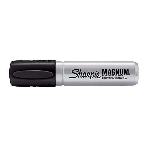 Sharpie Magnum Permanent Markers, Chisel Tip, Black, (Pack of 12)