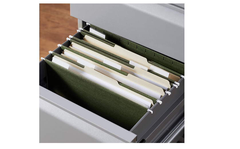 Hanging File Document Organizer 25 Pack Letter Size Keeps Folder Cabinet Desk US