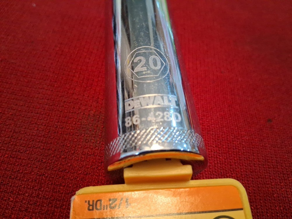 Dewalt 20mm 1/2" Dr. 12 Point Deep Socket