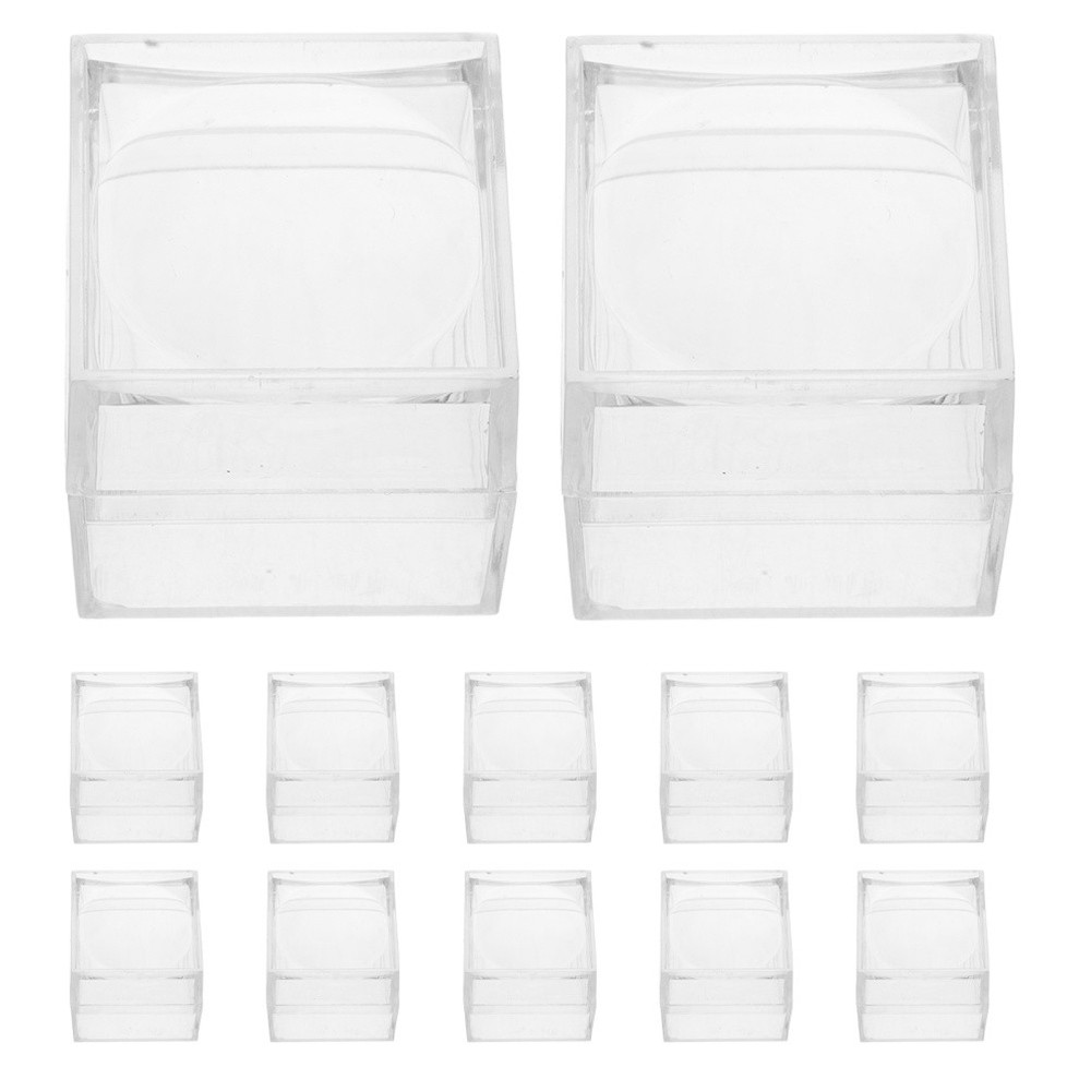 20 Pcs Crystal Viewer Box Jewelry Transparent Specimen Boxes Tiny