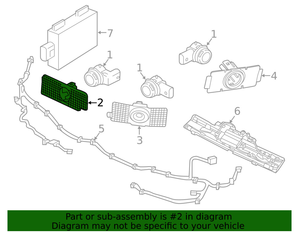 Genuine Volvo Park Sensor Bracket 31425205