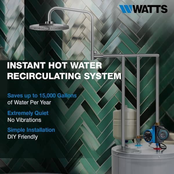 Watts Hot Blue Water Recirculation System with 24Hr Programmable Timer