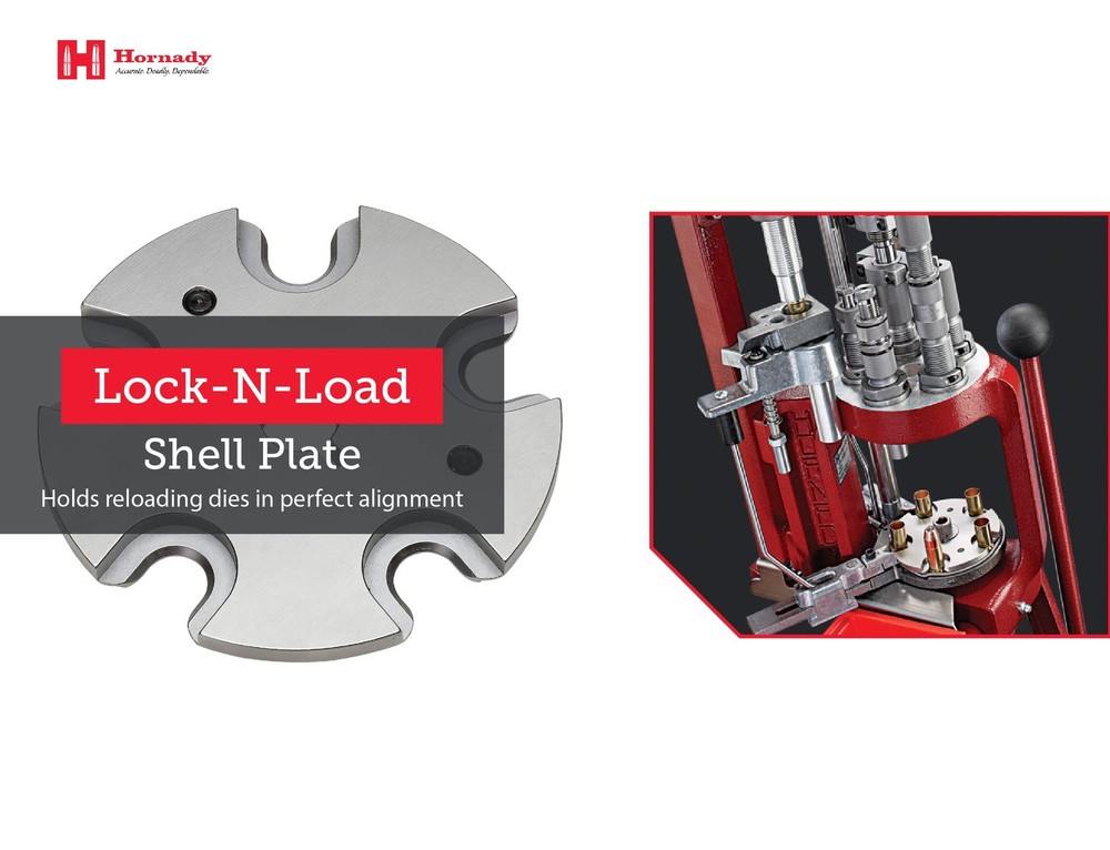 Hornady Lock N Load Shell Plate - for Reliable Caliber Changes on Your...