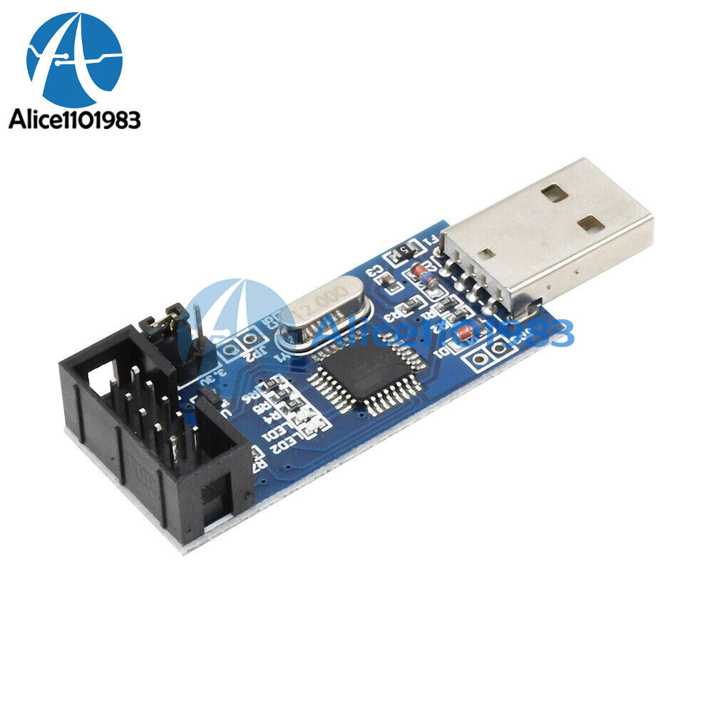 USBASP USBISP AVR Programmer USB+10 Pin Convert to Standard 6Pin Adapter Board