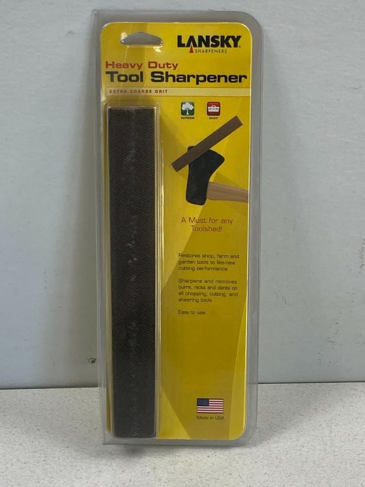 Lansky LHONE Heavy Duty Tool Axe Knife Sharpener 70 Grit Hone Stone Multi Tool