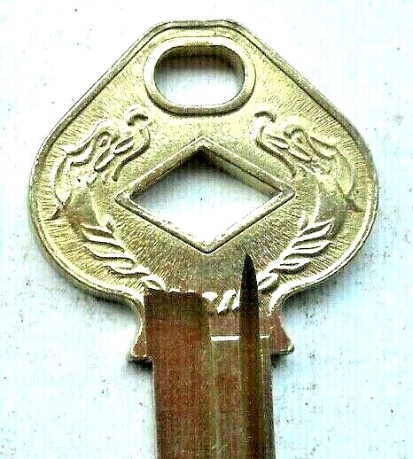 (1)   RARE !!!  Antique   KEY  Blank with Dimond shape cut inside