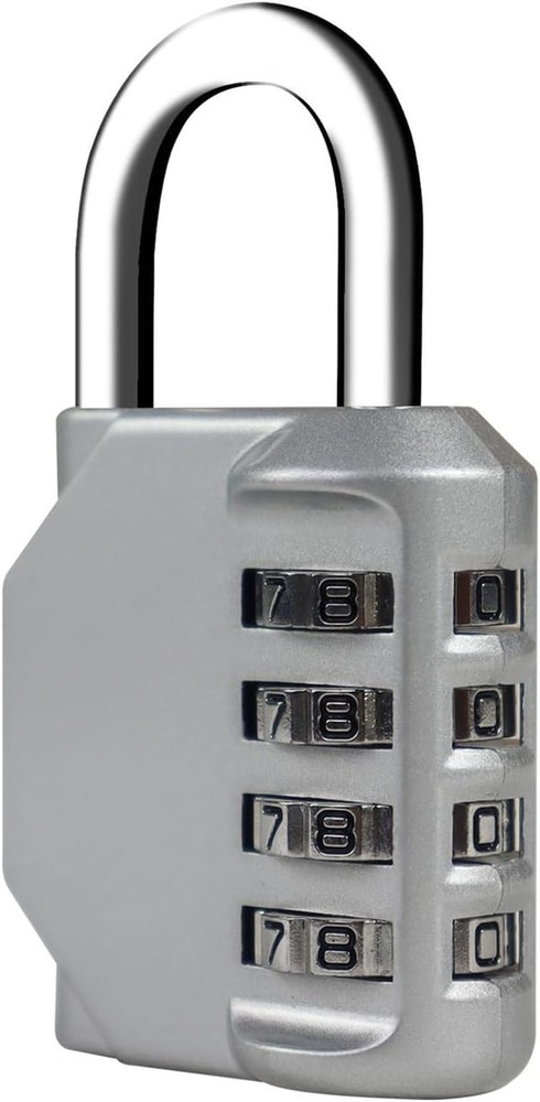 4-Digit Resettable Waterproof Combination Lock - Versatile Security Padlock