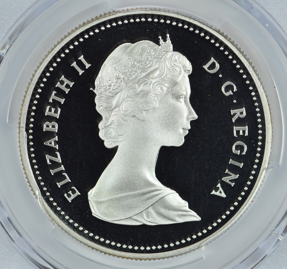 1982 Canada 1 Dollar Silver Regina PR70 DCAM PCGS
