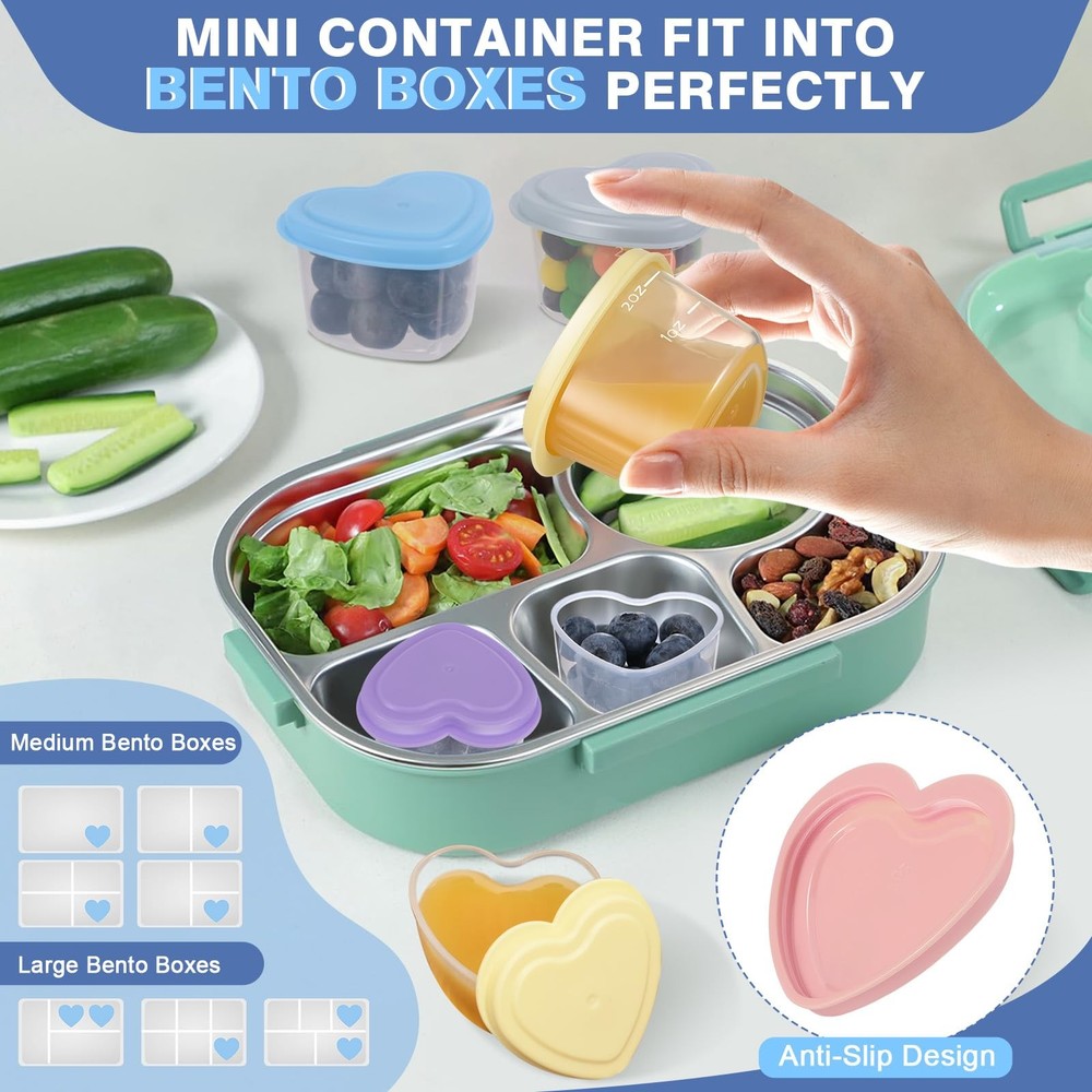 Kosonka 12pcs 2 oz Salad Dressing Container 2oz, 2oz - Multicolor