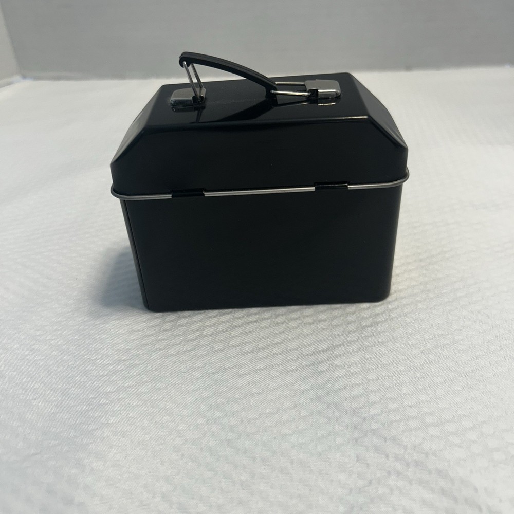 Kobalt Mini Tool Box Gift Card Holder Black Silver Latches Handle 4”