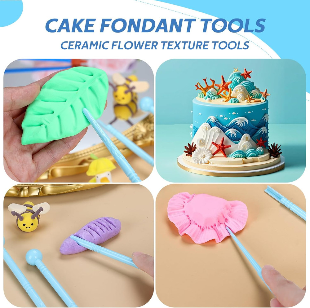 Polymer Clay Tools, Modeling Dotting Tools, Silicone Clay Sculpting Tool, Air Dr