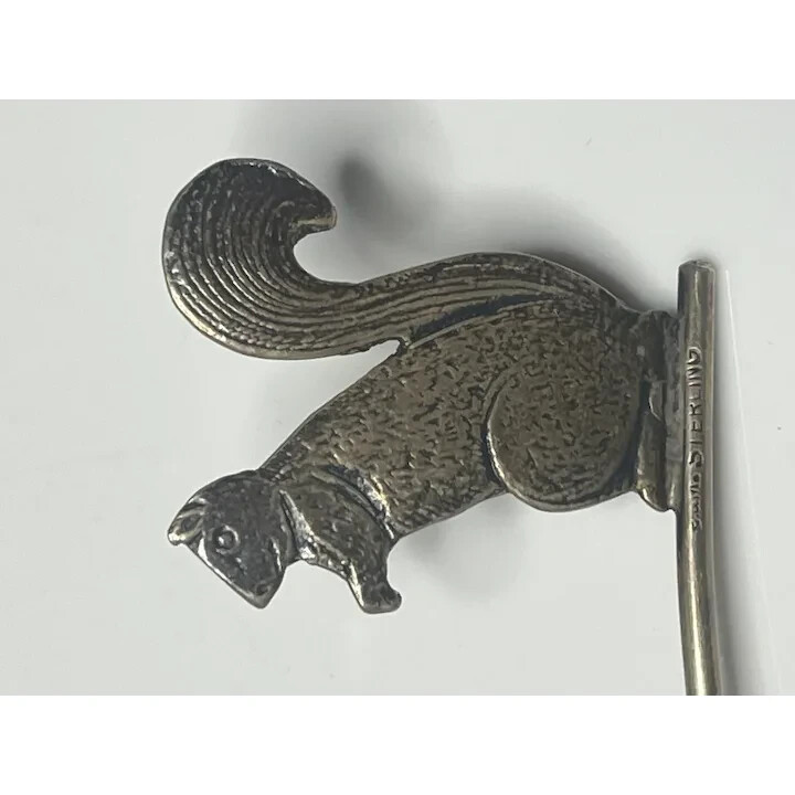 Vintage Sterling Silver Squirrel Candle Snuffer