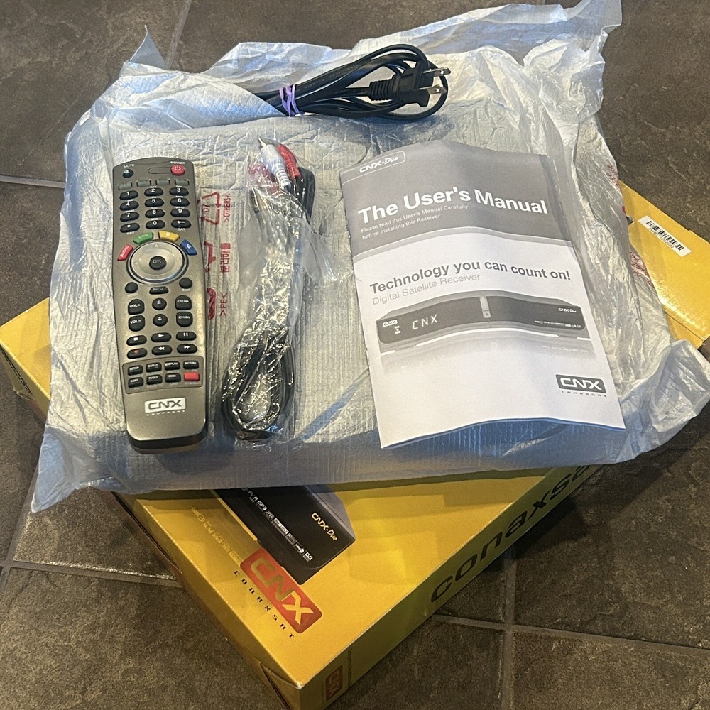 Conaxsat CNX Duo Digital Satellite Receiver - Complete in Box CIB - UNTESTED