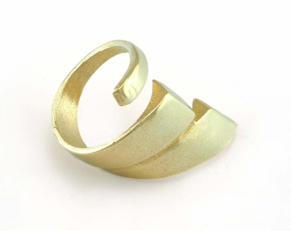 Adjustable Ring Raw brass (17mm 7US inner size - Adjustable ) Oz3200