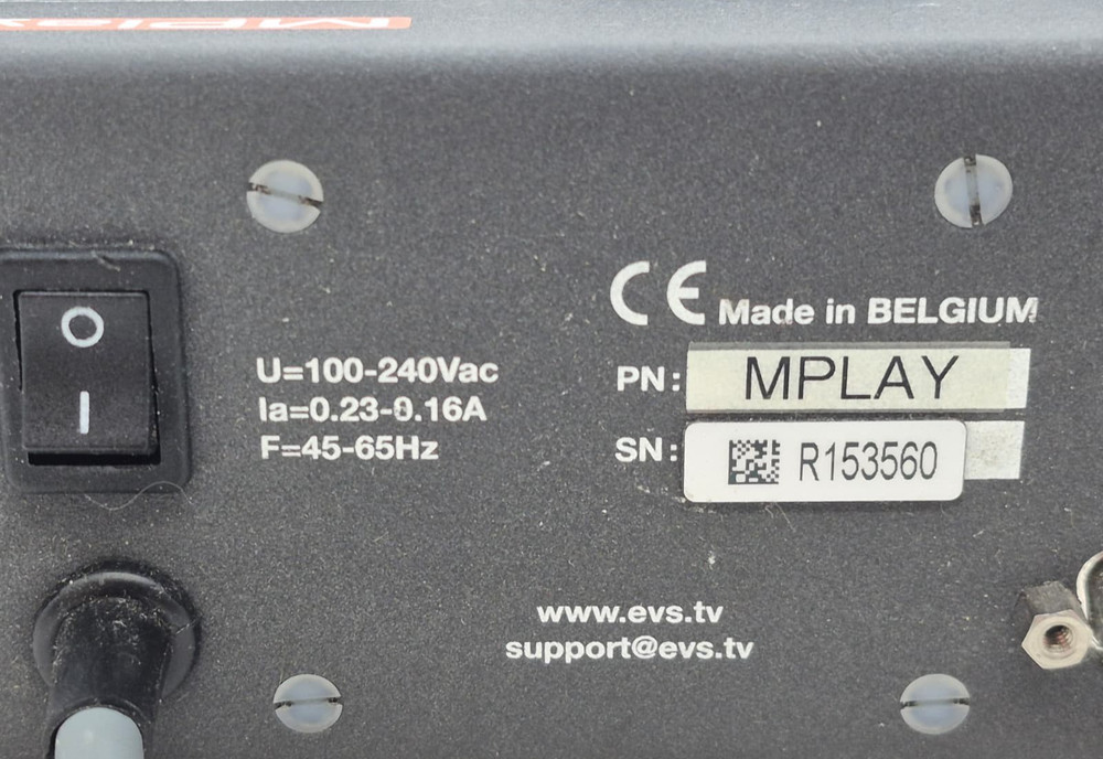 EVS MPlay remote controller - Bent Com3 Port