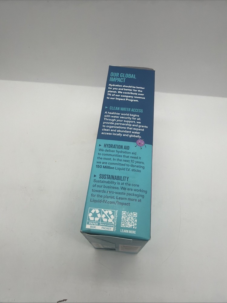 Liquid I.V. Hydration Multiplier Electrolyte Drink Mix Kid Grape 8 COMBINESHIP