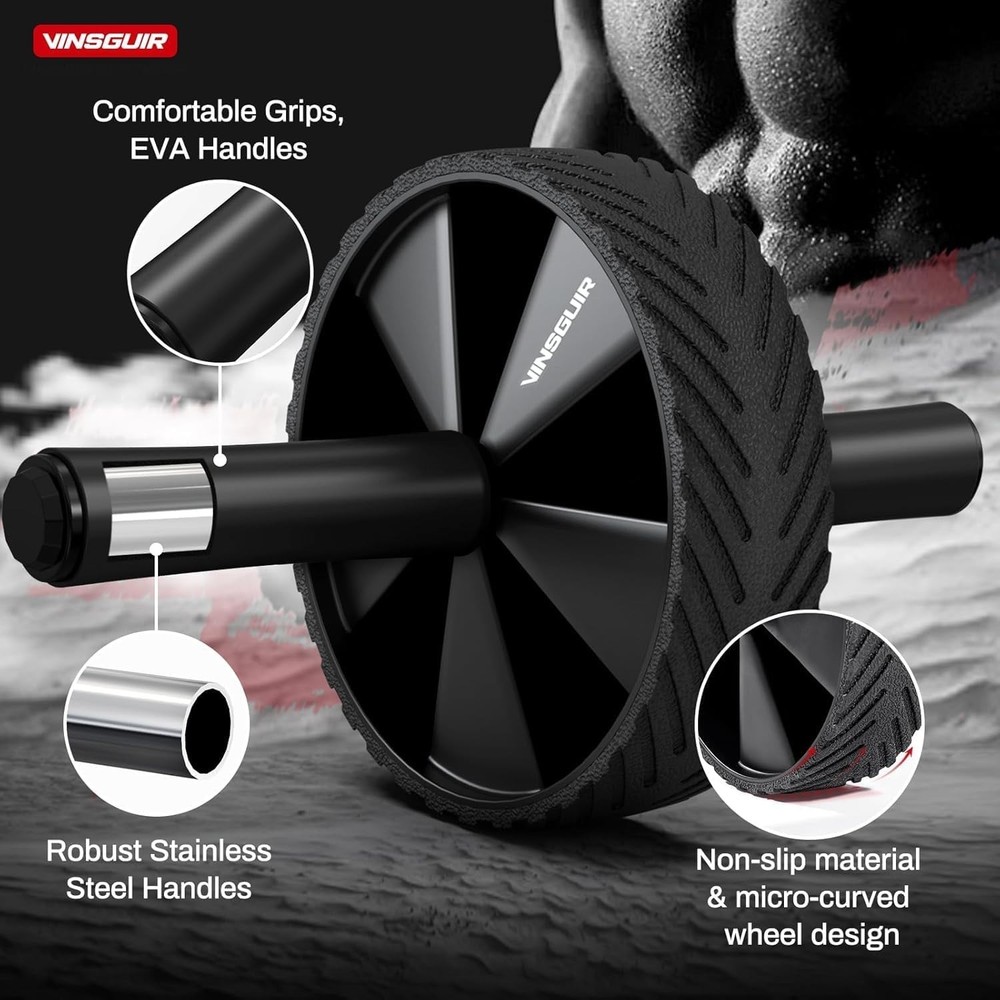 Ab Roller Wheel - Ab Workout Equipment for Abdominal & Core Strength Training...