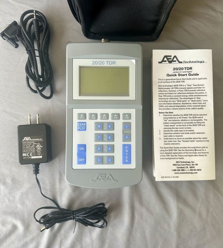 AEA Technology 20/20 TDR N Model 6020-R5000 Step Time Domain Reflectometer