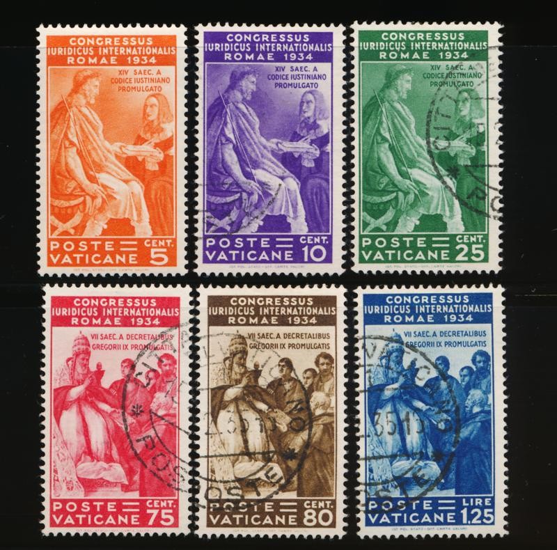VATICAN 41-46 USED (EX 41)