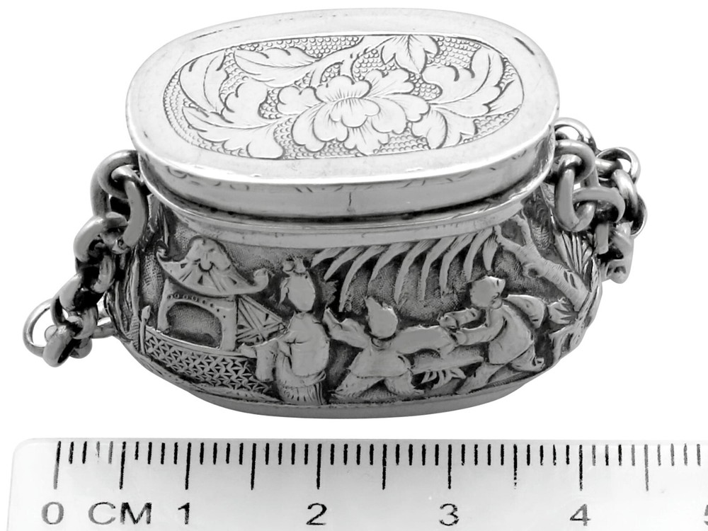 Antique Chinese Silver Vinaigrette
