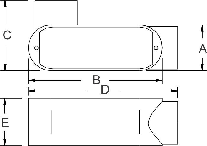 Orbit MLL-200 Type LL Iron Conduit Body 2 Inch