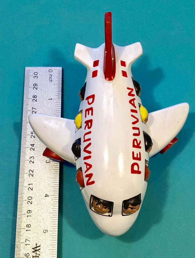 PERUVIAN AIRLINES CERAMIC PLANE— 100% PERUANO LOGO