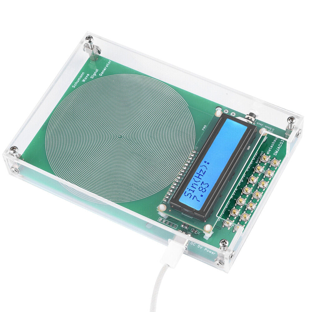 2x For Schumann Wave Generator Pulse Sine Frequency+Audio Output Connector+Case