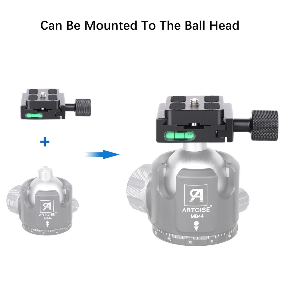50mm Tripod Quick Release Plate and Clamp Base Kit Camera Mount Adapter