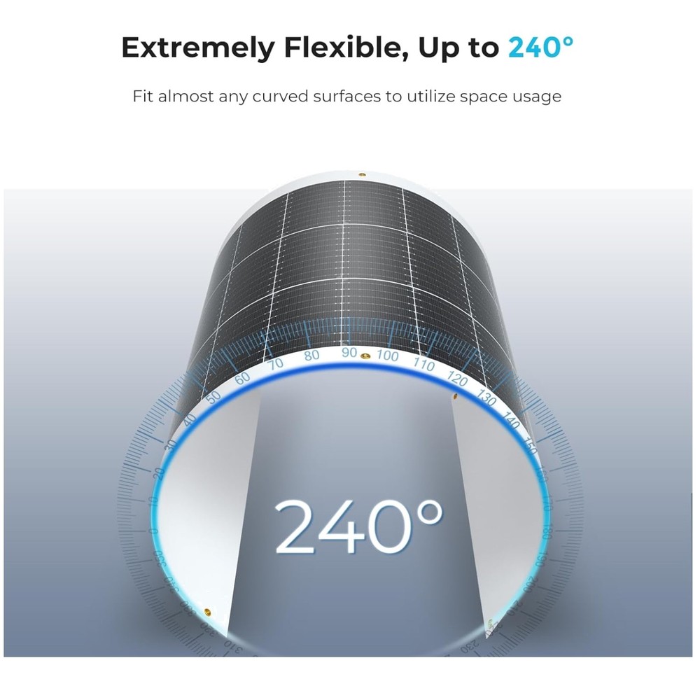Monocrystalline Solar Panel for Uneven Surfaces
