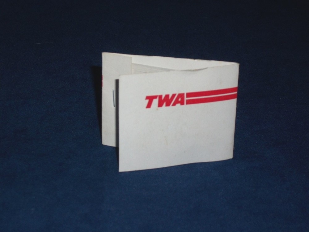 TWA airlines SEWING KIT unused