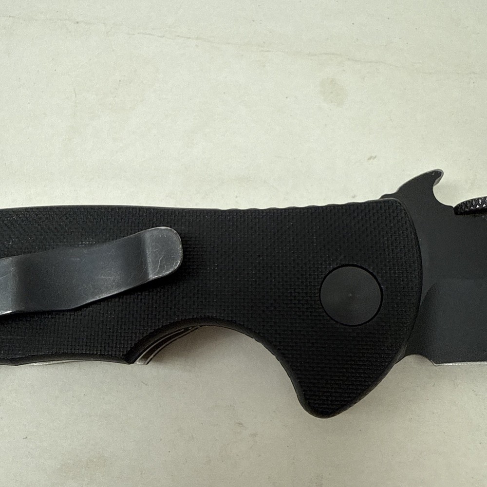 2005 Emerson Mini Commander Wave Feature Black G10 Grips Mini Com