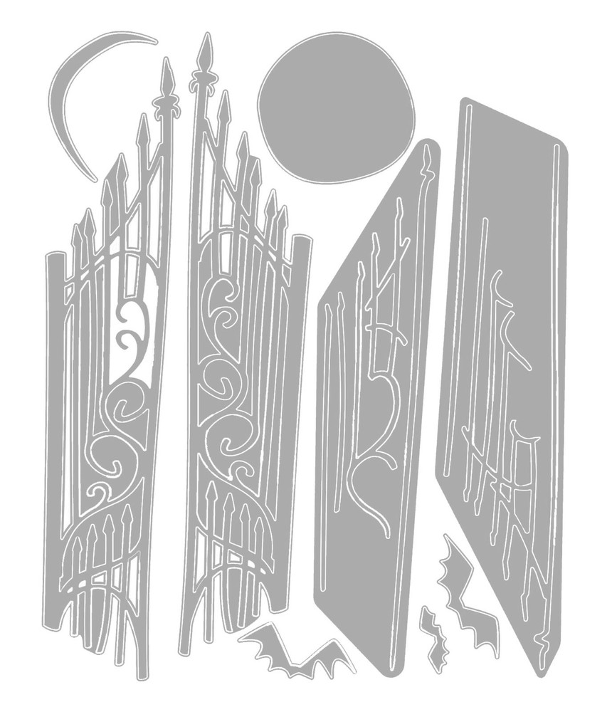 Sizzix Thinlits Gate Keeper 9PK set #664734 Retail $21.99 by Tim Holtz