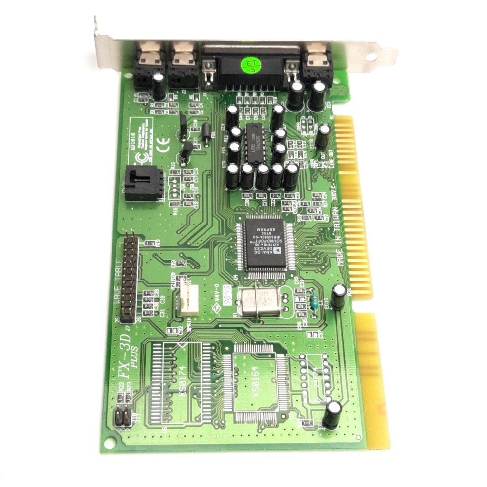 AOpen AD1816 FX-3D Plus Sound Card w/ Wave Table & CD-Rom Audio