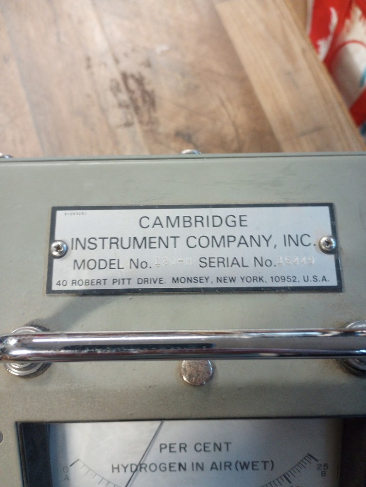 Cambridge Hydrogen Analyzer 120-H / Cambridge Instruments