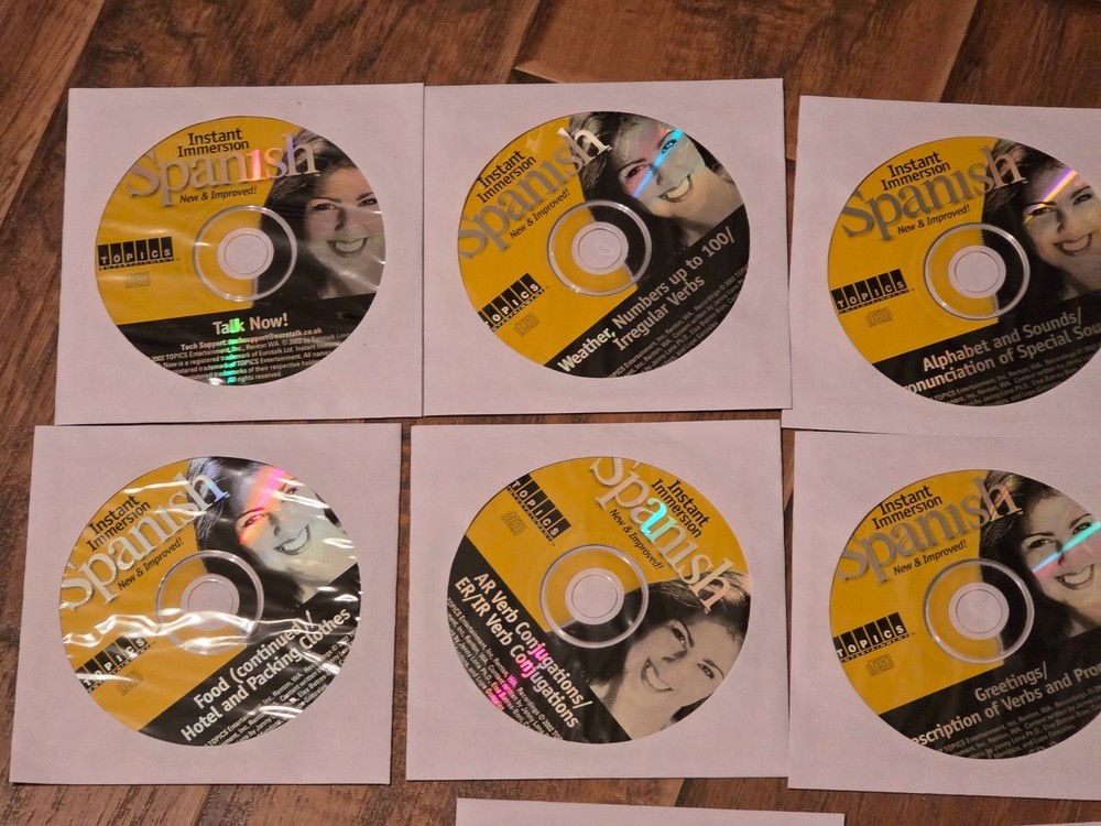 Spanish Language Instruction Software - 10 CD Set Topics Instant Immersion Audio