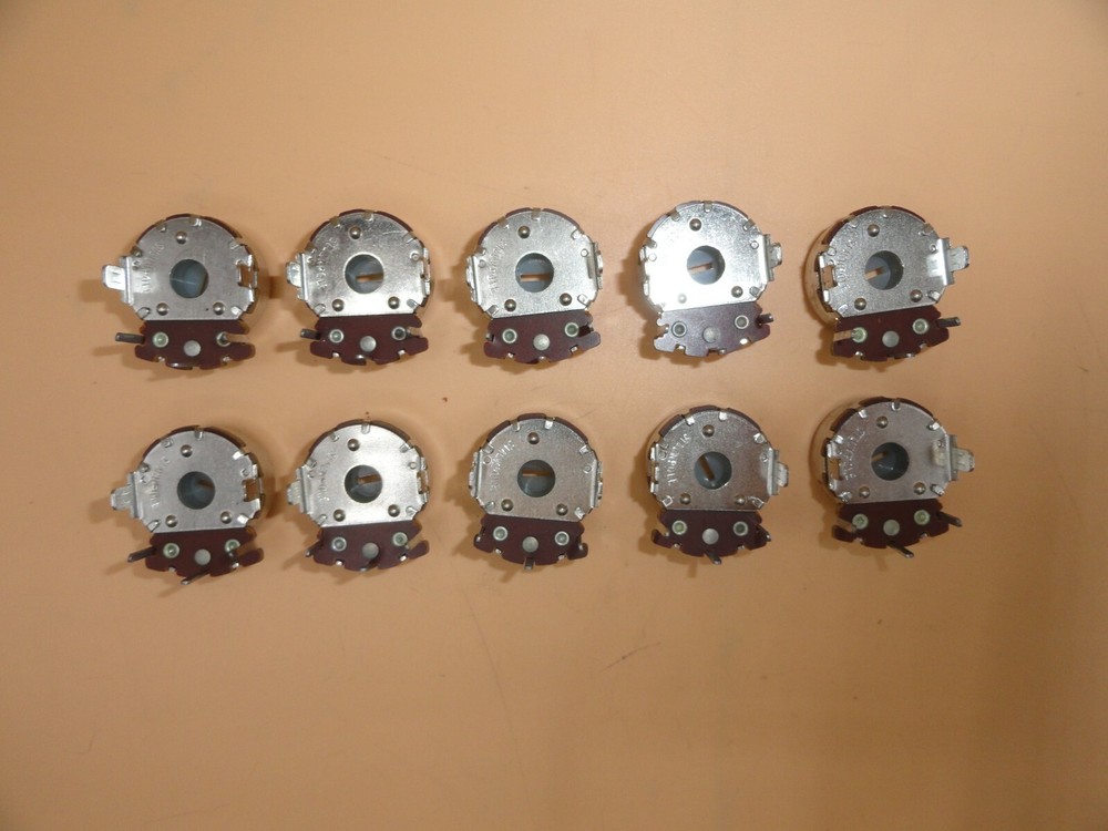 STACKPOLE 100K (100,000) OHM POTENTIOMETER LINEAR TAPER (QTY 10)