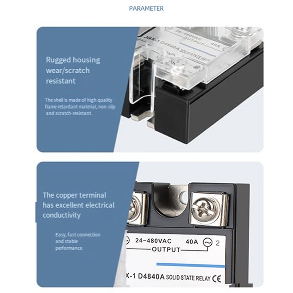 Single Phase Solid State Relay, Single Phase SSR, DC Control, AC Semiconductor r8366