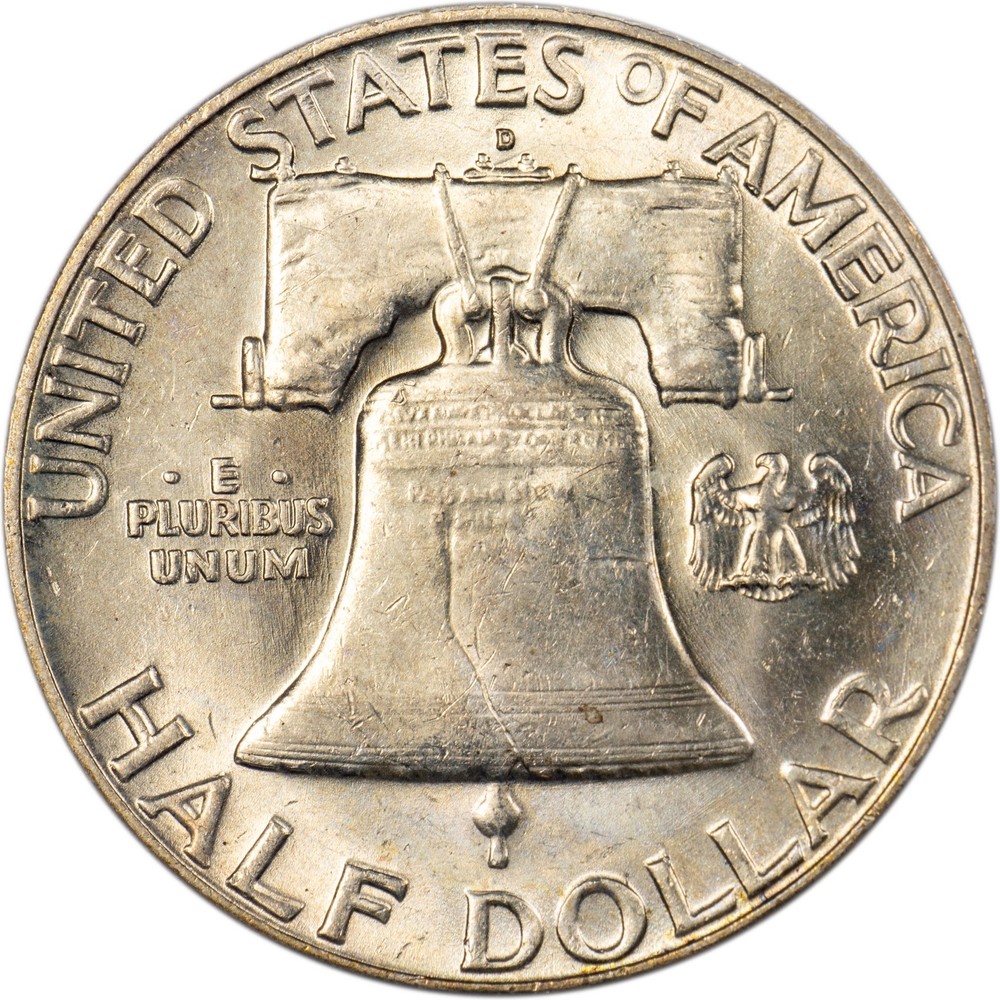 1962-D Franklin Half Dollar - Toned - AU!