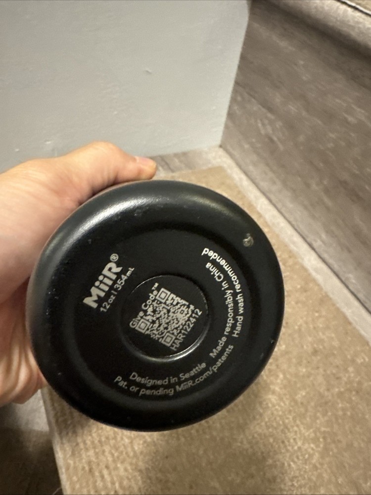 MiiR 360 Traveler, 12oz Black - Open Box Return See Description