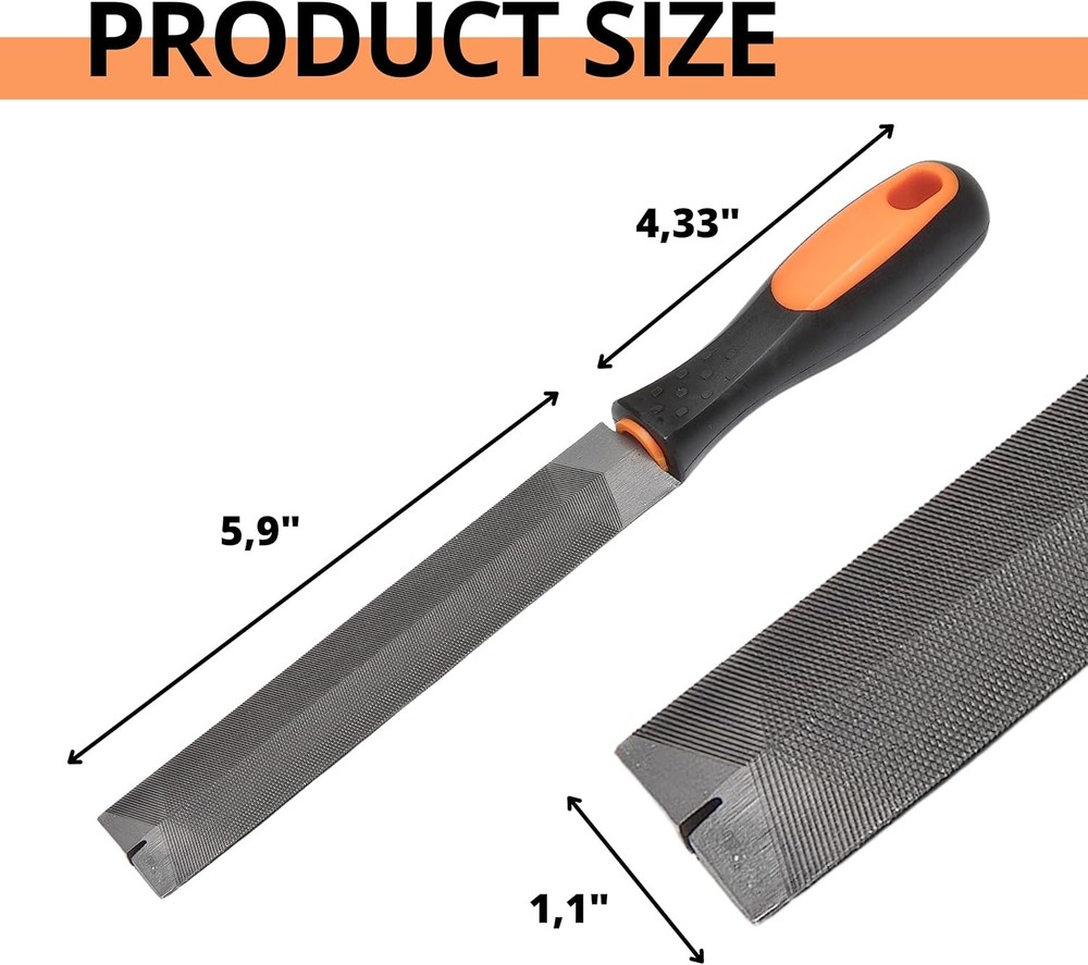 Hand Saw Sharpening Tool Feather Shaped Taper Sharpener (1 PCS), Black