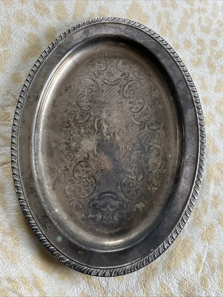 Vintage FB Rogers Silver Co Oval Serving Dish Silver Plated