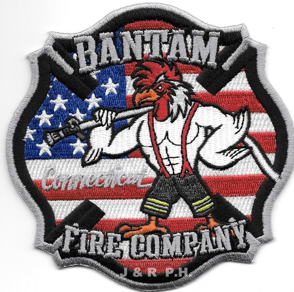 Bantam  Fire Company, CT  (4.5" x 4.5" size) fire patch