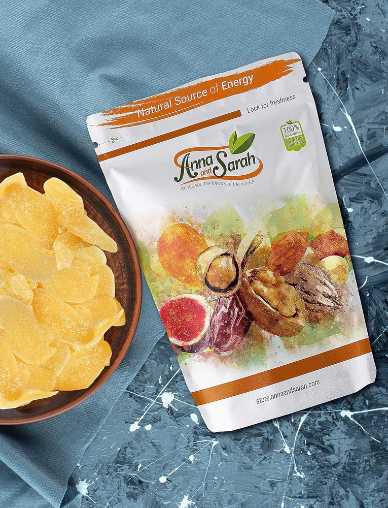 Dried Crystallized Ginger in Resealable Bag, 1 Lb.